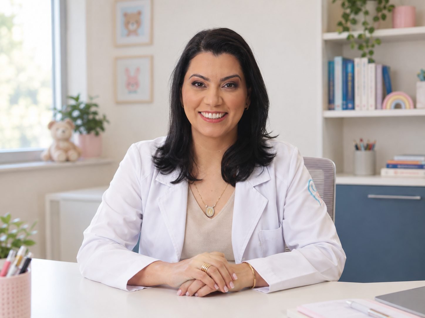 Dra. Carol Goulart no consultório